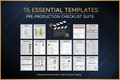 Video Production Pre-Production Checklist Suite - 15 Essential Templates